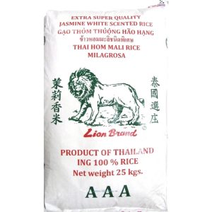 Image presents Lion Jasmine Rice 25kg