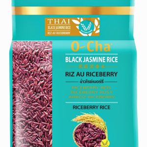 image presents ocha rice black jasmine rice