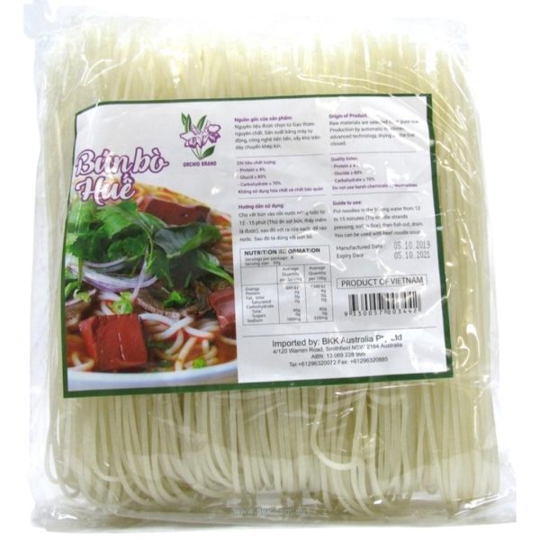 Image presents Orchid Vermicelli Bun Bo Hue 10x1kg