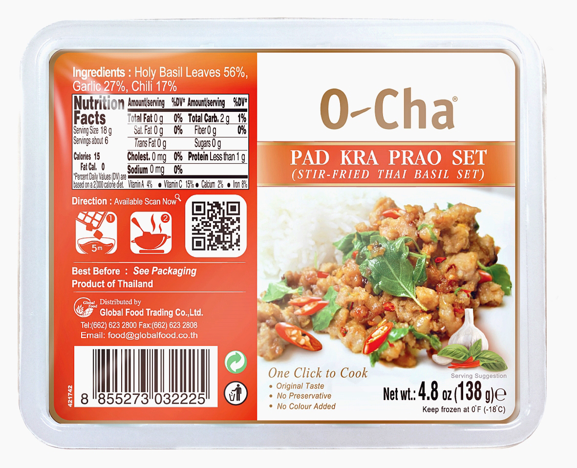image presents OCHA STIR FRY THAI BASIL SET 24X138G