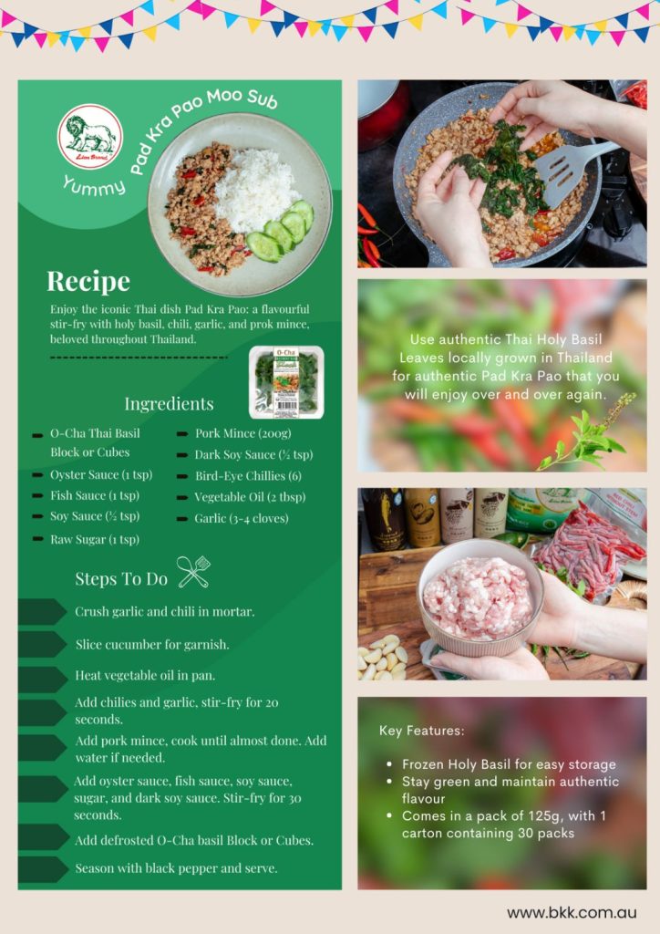Image presents Thai Holy Basil Block for Perfect Pad Kra Pao 2